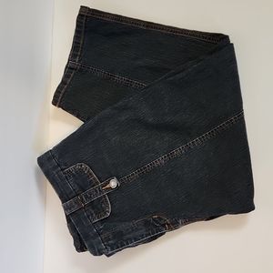 Venezia Women's Stretch Capri Jeans Size 16 Sparkle Buttons